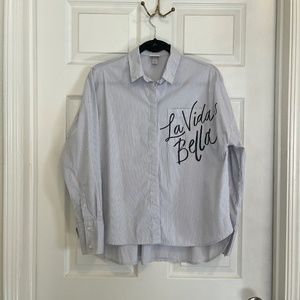 Button up striped shirt